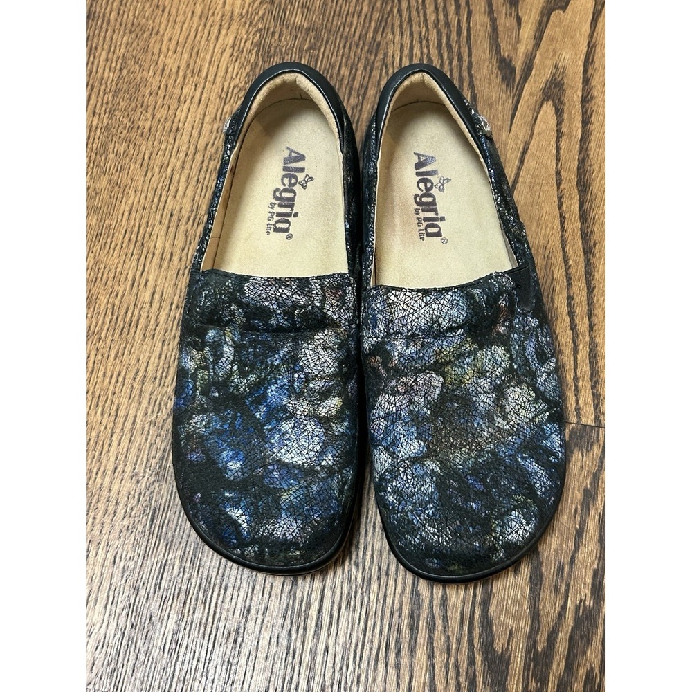 Alegria Keli PRO Quarry Crackle Slip on Comfort Shoes EUR 38 Womens Size 8-8.5